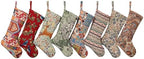 LUBOT Kilim Christmas Stockings Set of 8 Large Family Xmas Stocking 20" Handmade Boho Rustic Country Vintage Woven Stocking Fireplace Hanging Decor 8 Pack - Image 6