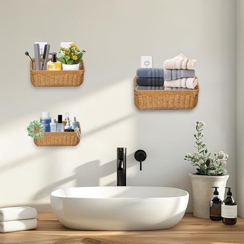 Kitchen Produce Basket, Wicker Style Hanging Baskets - Image 4