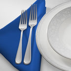 Lann's Linens Set of 144 Cloth Dinner Napkins, 20-inch Polyester Napkins, Washable and Reusable Fabric for Weddings, Hotels, Restaurants - Royal Blue - Image 2
