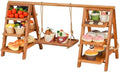Cupcake Stand, 3 Tier Wood Cupcake Display Stand with Swing by Whiidoom
