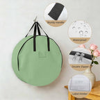30 Inch Round Storage Bag 2 Pack,Avocado Green Solid Color Waterproof Wreath Storage Container with Handles&Zipper Modern Minimalist Style Closet Organizer Bags Garland Box - Image 5