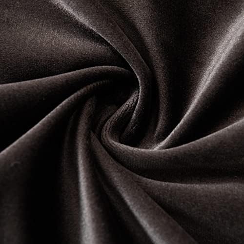 JUSPURBET 28x28 Euro Velvet Throw Pillow Covers Set of 2,Coffee - Image 6