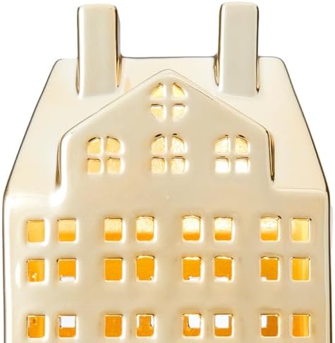 DN DECONATION Christmas Village House Decorations, Light Up House Decor - Image 6