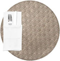 Restaurantware Round Brown Light Placemat, 15 in, 6 Pack by Restaurantware
