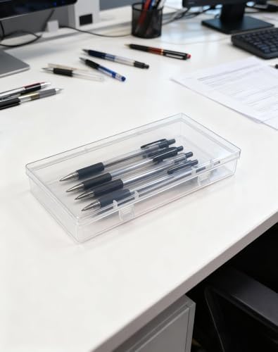 LJY 12 Clear Rectangular Plastic Boxes, 6.1 x 3.3 x 1.2 in for Sewing - Image 5