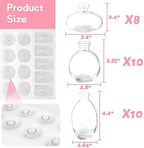 28 Clear Bud Vases in Bulk, Glass Small Bud Vase for Centerpieces - Image 2