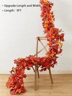 Thanksgiving Decorations - Fall Decor - Fall Garland - 9FT Autumn Maples for Autumn Decor Hanging Vine Garland for Halloween Thanksgiving Home Wedding Fireplace Party Christmas - Image 2