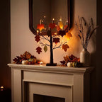 Briwooody 24'' Lighted Thanksgiving Gratitude Tree Kit, Brown Thanful Tree with 60 Leaves, Hemp Ropes & Pens, DIY Fall Decoration for Autumn Table Centerpiece Thanksgiving Gift (Battery Not Included) - Image 4