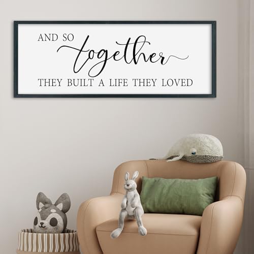 And So Together They Built A Life They Loved Wall Decor, 32"×12", Black - Image 7