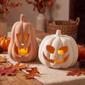 Tioncy Halloween Decor Terracotta Jack O Lantern Pumpkin Decor,Stylish by Tioncy