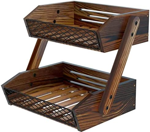 Dorhors Fruit Basket for Kitchen Counter Organizer,Fruit Bowl Stand Storage by Dorhors