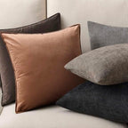 JUSPURBET 28x28 Velvet Decorative Throw Pillow Covers Set of 2,Mocha - Image 3
