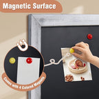 SELEAD Magnetic Chalkboard Words Sign - 20" x 30", White Solid Wood Frame - Image 5