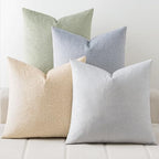 a moment Waterproof Throw Pillow Covers Set of 4,22x22 Inch Outdoor Stain Resistant Pet Friendly Pillowcases Cushion Covers for Patio Sofa and Living Room,Ocean Breeze by amoment