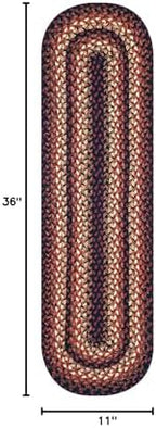 Homespice Prescott Braided Table Runner Ideal as Dining Runner, Oval 11x36 - Image 2