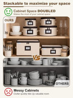 punemi China Storage Containers, 6-Piece Hard Shell Dinnerware Storage - Image 5