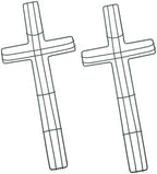 2 Pack 24Inch Wire Wreath Frame,Cross Shaped Wreath Form for Crafts by JStnana