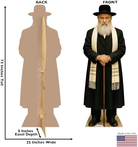 Cardboard People Rabbi Life Size Cardboard Cutout Standup - Image 2