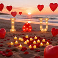 Wondise I Love U Light Up Letters, I Love U Sign Proposal Decorations by Wondise