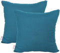 Outdoor/Indoor Sunbrella Throw Pillows Square Set of 2 Pieces 18 inch x 18 inch Spectrum Peacock - Cover Only, Insert Not Included by Unknown