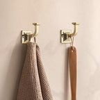 TUNNY 5 Pack Coat Hooks - Champagne Bronze Robe Hooks Decorative Wall Hooks for Bathroom Bedroom Kitchen Towel Robe Clothes Cabinet Closet Bathroom Hardware - Image 3