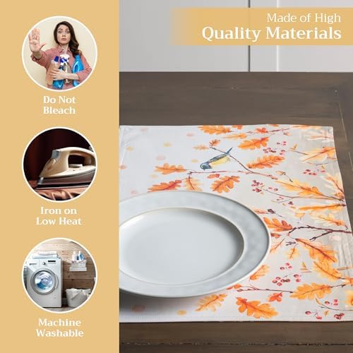 Maison d' Hermine Placemats Set of 4 Reusable 100% Cotton (13"x19") - Image 3