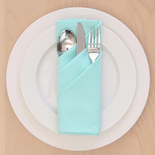 Encasa XO Cloth Napkins, Washable, Reusable Cotton 17"x17" - Image 3