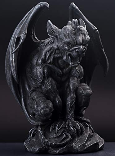 JORAE Winged Gargoyle Statue Home Decor Halloween Figurines 9" H - Image 5