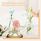 Mini Bud Vases As Wedding Centerpieces for Tables,Clear Bud Vases for Flowers,Small Flower Vases Suitable for Birthday Party,Anniversary,Wedding Reception,Baby Shower (Clear, 28PCS) - Image 4