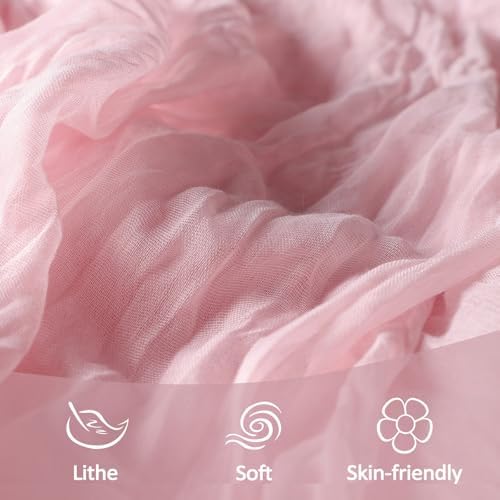 12 Pack 35 x 120 Inch Pink Table Runner Cheesecloth 10Ft - Image 5