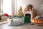 Christmas 113 Quart Storage Bins with Lids, Clear Plastic Latched Storage Container with Red Hi-Rise Lid (Set of 4) (Green) - Image 2