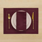 Solino Home Cotton Linen Cloth Dinner Napkins Wine, 20 x 20 in, Set of 4 - Image 2