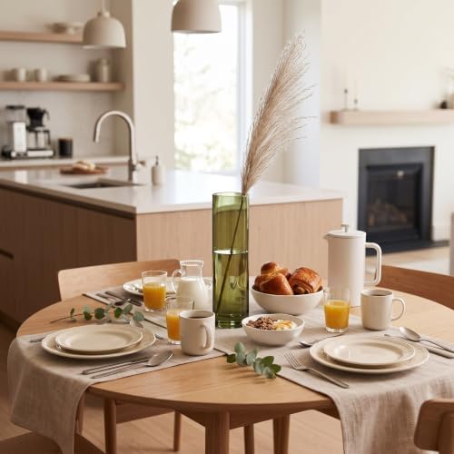 Didaey 24 Pcs Acrylic Bud Vases Green, Cylinder Vase for Rose Centerpieces - Image 5
