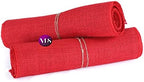 VDS Pack of 10, Burlap Table Runner 100% Natural Jute Rustic Hessian Table Cloth Centrepiece for Wedding Bridal Shower Birthday Event Party Banquet Table Decoration (Size 12X108 Inch)(Red) - Image 5