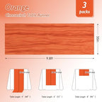 8 Pack Orange Cheesecloth Table Runner 120 Inch Boho Wedding Decor - Image 2
