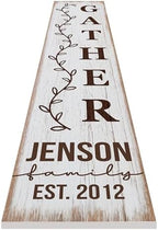 Personalized Welcome Sign for Front Door, Custom Welcome Sign for Porch Outdoor Welcome Home Decorations, 48"x8" PVC Sign (Design 18) - Image 4