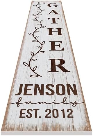 Personalized Welcome Sign for Front Door, Custom Welcome Sign for Porch Outdoor Welcome Home Decorations, 48"x8" PVC Sign (Design 18) - Image 4