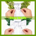 Dream Loom Wreath Sash for Front Door, 16pcs White Wreath Sash Accessories for Easter Weddings Birthday Christmas Party Yard Wall Doorway Decor - Image 4
