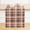 Solino Home 100% Linen Table Runner Multicolor, Rustic Plaid 14 x 132 in by SolinoHome