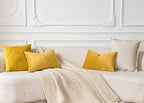 JUSPURBET 28x28 Euro Velvet Throw Pillow Covers Set of 2,Gold - Image 4