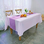 Lavender Sequin Table Runner 12 Pack, 12''x108 Glitter Table Runner - Image 4