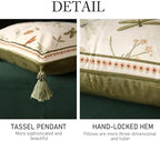ISAENNE Designer Velvet Throw Pillow Covers,18"x18" Set of 2-Grace B - Image 4