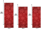 Qilmy Christmas Snowflakes Christmas Door Covers Front Door Christmas Decoration Washable Door Sign Banner Holiday Home Decorations 35X79 Inch - Image 3