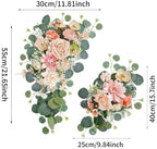 Odouzy Pack of 2 Wedding Arch, Artificial Flowers, Wedding Decor，Flower Garland Be Suited to Banquet, Party, Reception Entrance Welcome Sign and Background Decoration (Champagne) - Image 2