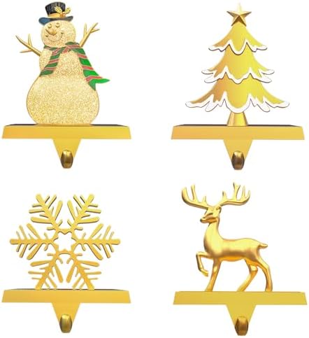 4 Pack Christmas Stocking Holders for Mantle Stockings Hanger - Image 2