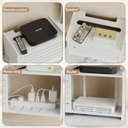 Wooden WiFi Router Storage Box Hider Shelf, Decorative Projector Box Hider Rack Countertop, for Cable, Modem, Internet, Router Power Cover Storage Organizer Cabinet Wall Mounted, Solid Wood - Image 4