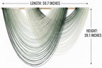 LISRRZHEN Large Macrame Wall Hanging - Boho Nordic Geometric Woven Tapestry, Handcrafted Cotton Wall Decor for Living Room Bedroom Entryway Apartment - Image 2