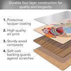 CounterArt Carpet Designs by FLW Boxed Set of 4 Hardboard Placemats - Image 3