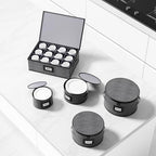Aokeyee 5-Piece China Storage Containers Set, Hard Shell Moving Boxes for Dishes, Plates & Mugs – Dinnerware Organizer with Soft Felt Dividers, Sturdy Handles & Zippers, Grey - Image 6