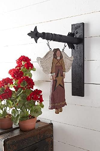 Decorative Hanging Sign 17.5 Inch Black Wood Arrow Holder - Image 4